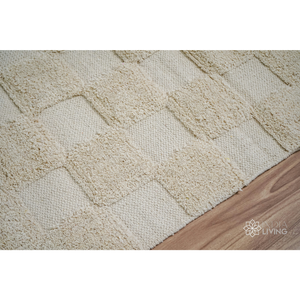 Alfombra Decorativa de Algodón Tufted Tejida a Mano 100% Algodón |   Alfombra Geométrica Moderna RTS, Tamaño Personalizado, MOQ Bajo - Product Image 3