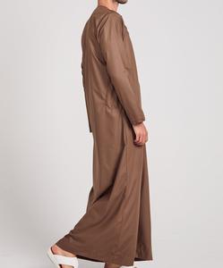 Thawb 100% Coton Vierge, Vêtement Islamique, Jubbah, Jubba, Thobe Traditionnel Ethnique, Vêtement Arabe pour Hommes, Respirant, En Vente - Product Image 5