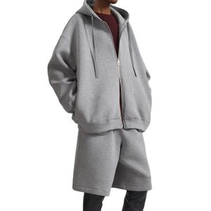 Ensemble deux pièces de haute qualité, sweat à capuche à manches longues et short, nouveau design, vêtements d'été pour femmes, ensemble deux pièces personnalisé 2026 - Product Image 1