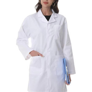 Blouses de laboratoire blanches Saint Style en gros, fines, pour hommes et femmes, uniformes d'hôpital pour médecins, infirmières, pharmaciens, à manches longues - Product Image 2