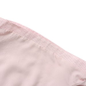 Hot Selling Factory High Quality 2026 Spring Summer New Fashion Poplin Splicing Striped pink Retro <b>Elastic</b> Women's Shorts - Product Image 5