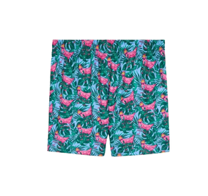 Pantalones Cortos de Malla para Hombre, Cintura Elástica, Transpirables, con Logotipo Estampado en la Parte Delantera, Estilo Deportivo Informal, Sublimados - Product Image 2