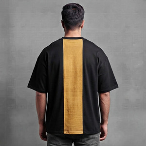 T-shirts personnalisés 100 % coton respirant pour hommes, avec logo personnalisé, coupe oversize, col rond, décontracté, streetwear uni COME - Product Image 4
