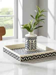 Nouveau plateau de service élégant et décoratif en os incrusté, durable, écologique, de luxe, fait main, fabricant et exportateur en gros - Product Image 5