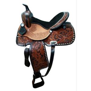 Silla de Montar Inglesa de Estilo Occidental para Carreras de Caballos, con Grabado Floral, Textura Duradera y Altamente Cómoda, Calidad Premium, Superventas - Product Image 6