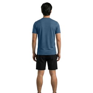 T-shirt pour homme GS Blue Dry-X, léger, respirant, évacuant l'humidité, col rond, manches courtes, fitness, gym, entraînement, vêtements de sport - Product Image 3