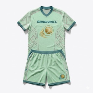 Uniformes d'équipe de dodgeball de qualité professionnelle, maillots et shorts d'athlétisme personnalisés pour un confort et des performances optimaux - Product Image 1
