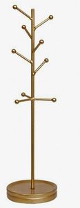 Metal Brass Jewelry Stand With Three Tiers And Oval Base For Bedroom Decor - Product Image 3