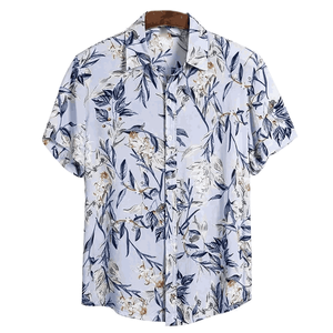 T-shirt Hawaïen Respirant pour Homme Entièrement Personnalisable Anti-Plis Écologique Haute Qualité Prix Raisonnable - Product Image 1