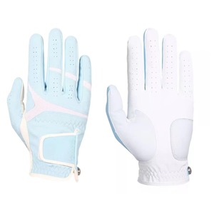 Gants de golf pour hommes en cuir véritable japonais de qualité supérieure, légers, respirants, à doigts entiers, avec fermeture éclair, pour les sports de plein air - Product Image 1