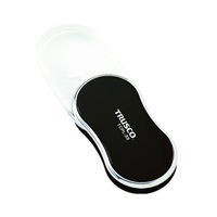 Loupe de poche TRUSCO SUT-10 10x à lentille en verre, finition chromée satinée, garantie 3 ans, 47x28x17mm – Produit très demandé du Japon