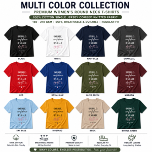 เสื้อยืดคอกลมสีเขียวมะกอกสำหรับผู้หญิง แขนสั้น พิมพ์ลายตัวอักษร ผ้าฝ้าย 100% สวมใส่สบาย ระบายอากาศได้ดี ทรงเข้ารูป น้ำหนัก 180 กรัม เหมาะสำหรับฤดูใบไม้ผลิและฤดูร้อน - Product Image 3
