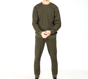 Conjuntos Deportivos de Invierno para Hombre, Ropa Deportiva Urbana, de Secado Rápido, Transpirable, de Alta Calidad, 2 Piezas, Logotipo Personalizado OEM de Fábrica - Product Image 1