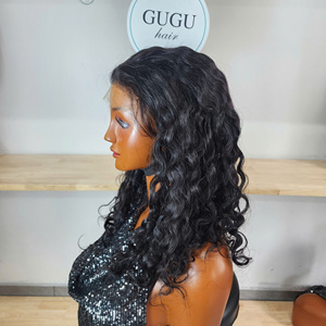 Perruque Lace Front en Cheveux Humains Lisses et Soyeux, Transparente, Résistante à la Chaleur, 30 Pouces, Couleur Naturelle - Product Image 4