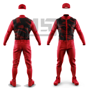Uniforme de Béisbol Personalizado para Hombre, Sublimado, 100% Poliéster, Transpirable, Antibacterial, Ligero, Manga Corta - Product Image 1