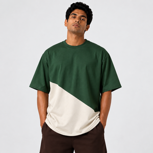 T-shirt personnalisé pour homme – Qualité supérieure – Nouveau t-shirt homme – Tissu tissé écologique polyester/coton – Imprimé tie-dye – Design vierge - Product Image 4
