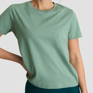 Camisetas Deportivas para Yoga, Corte Ajustado, Alta Elasticidad, Color Sólido, Ligeras, de Spandex/Poliéster, para Verano - Product Image 6