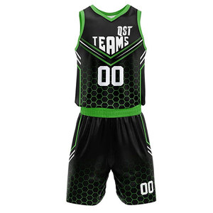 Tenue de basketball en twill à séchage rapide, vêtements de sport pour jeunes, uniforme de basketball en stock - Product Image 3