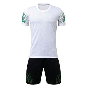 Ensemble de maillot de football sublimé blanc pour homme, manches courtes, col imprimé arc-en-ciel, évacuation de l'humidité, coupe régulière, 100 % polyester respirant - Product Image 5