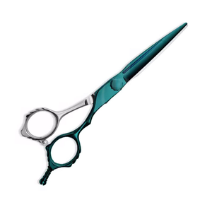 Ciseaux à cheveux professionnels personnalisés avec logo, pour droitiers, légers, durables, lame en acier inoxydable, manche moyen, outil de salon - Product Image 2