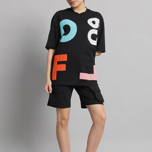 Nouvel ensemble tendance en coton décontracté pour femme, t-shirt court et short, prix abordable, best-seller de l'été pour femme - Product Image 5