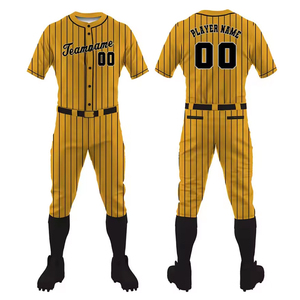 Conjunto de Uniforme de Béisbol Personalizado, Transpirable, 100% Poliéster, de Secado Rápido, Camisetas y Pantalones de Béisbol Estampados para Equipo, Ropa Deportiva - Product Image 1