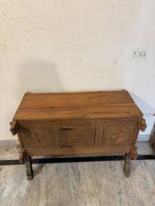 Mueble de Bar para el Hogar de Madera de Teca de Primera Calidad, Multiusos, Ajustable en Altura, Estilo Moderno y Lujoso, Diseño Tradicional Damchiya - Product Image 5