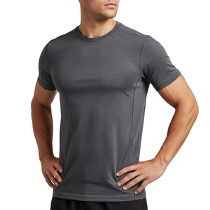 T-shirts de sport pour hommes, col rond, légers, respirants, tissu doux, idéaux pour les sports de plein air, fabricant OEM en gros - Product Image 1