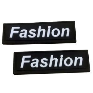Top Trending Fashion Rubber PVC 3D Patches with Heart Shape for Clothing <b>Hats</b> & <b>Bags</b> - Product Image 1
