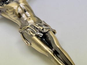 ไม้กางเขนโลหะข้ามพระเยซูแขวน INRI สร้างแรงบันดาลใจทางศาสนา - Product Image 3