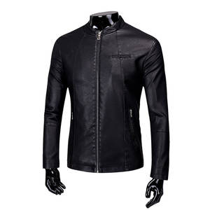 Fabricants de vêtements sur mesure, veste en cuir de vachette personnalisée avec manches en cuir, broderie sur le devant, streetwear, veste en cuir pour homme - Product Image 5