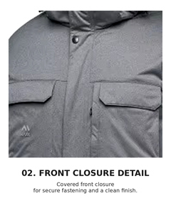 Parka d'hiver en duvet de canard avec capuche en fourrure |   MARK MK-4076 OEM/ODM Marque coréenne - Product Image 5