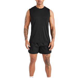 Débardeur de sport personnalisé en coton pour hommes, séchage rapide, doux, respirant, sans manches, pour entraînement et usage décontracté, OEM ODM - Product Image 2