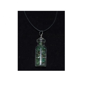 Cristal Quartz Chips Bouteille Pendentif Style Feng Shui Agate Sculptée Pierre Précieuse Gravée À La Main À Des Fins Décoratives - Product Image 6