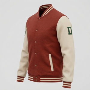 <b>Mens</b> Custom Varsity Letterman Baseball <b>Jacket</b> featuring College Style Design with Patches & Embroidered Preppy Style Autumn Wear - Product Image 4