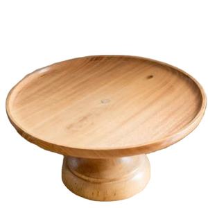 Exportateur de support à gâteau fini en bois naturel Personnalisez votre support à gâteau en bois avec support à gâteau en bois de mangue - Product Image 1