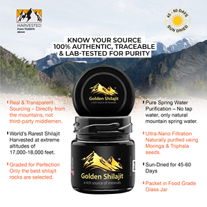 ชิลลาจิตเรซินทองคำ เกรดหิมาลัยสูงพิเศษ 50 กรัม สารต้านอนุมูลอิสระ บำรุงพลังงานตามธรรมชาติ สำหรับมืออาชีพที่มีกิจกรรมหนัก - Product Image 5