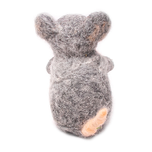 หนูทำมือจากผ้าขนสัตว์สักหลาดถือฟักทอง น่ารัก ตกแต่งงานฝีมือสัตว์จิ๋ว สำหรับฤดูใบไม้ร่วง ฮาโลวีน ของขวัญ - Product Image 3