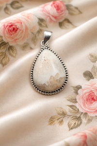 <b>unique</b> Stone Orange Scolecite Gemstone 925 Sterling Silver Pendant Teardrop Handmade Jewelry Rose Gold Yellow Gold Plated <b>Her</b> - Product Image 5