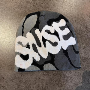 Casquette d'hiver promotionnelle personnalisée avec nœuds camouflage brodés, 100% acrylique, unisexe, prix d'usine, vente en gros - Product Image 2