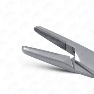 Puntas dentadas Soporte de aguja Derf Acero inoxidable 4,75 pulgadas Instrumentos quirúrgicos Serraciones longitudinales - Product Image 5