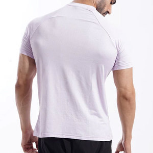 Camiseta Deportiva de Alta Calidad, 180 Gramos, Ecológica, Transpirable, de Manga Corta, Color Sólido, Secado Rápido, para Hombre, Verano, Deportes, Gimnasio - Product Image 4