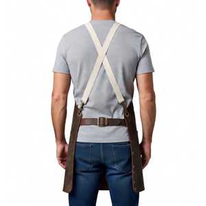 Delantal de Cuero Genuino para Soplador de Vidrio, Resistente al Calor y a los Olores, Protección Reforzada - Equipo Profesional de Seguridad Industrial para Estudio - Product Image 4