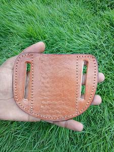 Funda de Cuchillo de Cuero Hecha a Mano, de Acero al Carbono, Impermeable, Duradera, para Llevar en el Cinturón Horizontalmente, para Bushcraft, EDC, Aire Libre, Personalizable - Product Image 6