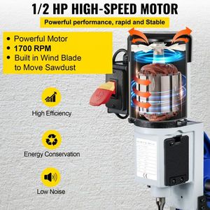 Macchina Mortasatrice per Legno Powermatic 1/2 HP 1700 RPM con Banco di Lavoro Mobile da Banco, 1700 RPM per la Lavorazione del Legno - Product Image 3