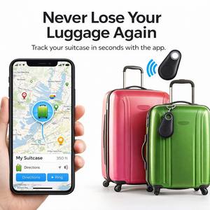 SIM Card GPS Mini Anti-Loss Tracker <b>for</b> Cats & IOS Devices-Two-Way Alert 48h Battery IP65 Waterproof 4G Network Luggage Finder - Product Image 3