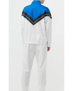 New Arrival Men's Nylon Windbreaker Sets Patchwork <b>Zip</b> <b>Up</b> <b>Jacket</b> Stand Collar Flexible Bottom & 2 Side Pockets Pants Casual Wear - Product Image 2