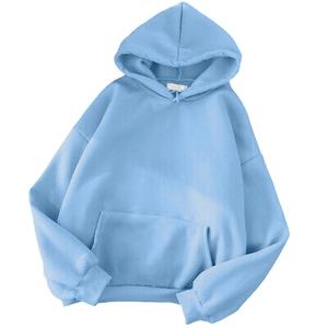 OEM Unisex personalizado 100% algodón Sudadera con capucha de manga larga Jersey bordado 3D Puff Impresión de talla grande Anti-Shrink en blanco hombres mujeres - Product Image 1