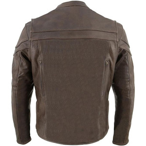 Veste de moto en cuir de buffle personnalisée unisexe SAMROZ SPORTS, manches longues, ventilation, coupe-vent, hiver, toutes saisons - Product Image 3