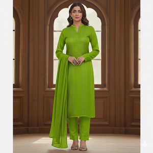 Salwar Kameez Rosa de Algodón para Mujer con Dupatta, Ropa Étnica Tradicional para Uso Diario Informal, Estilo Primavera-Verano - Product Image 4